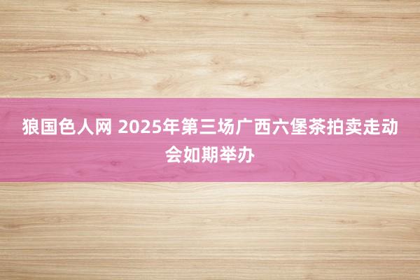 狼国色人网 2025年第三场广西六堡茶拍卖走动会如期举办
