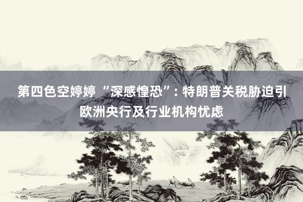 第四色空婷婷 “深感惶恐”: 特朗普关税胁迫引欧洲央行及行业机构忧虑